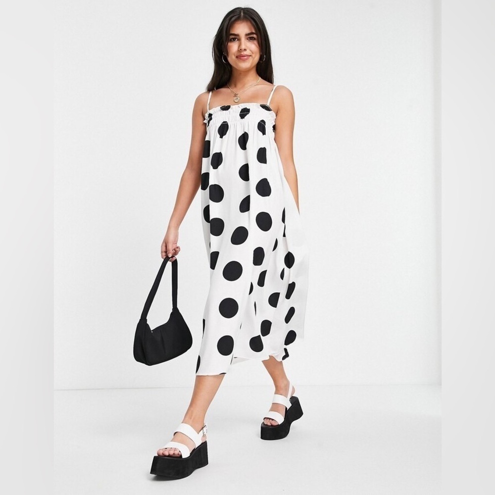 Lola May Polka Dot Maxi Dress